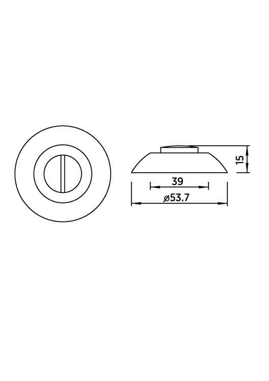 Завёртка сантехническая BUSSARE WC-20 ANT.BRONZE (бронза)