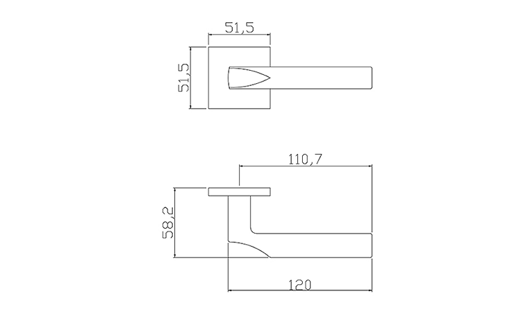 Ручка ADDEN BAU SHELF S-559 GRAPHITE (цвет ГРАФИТ)