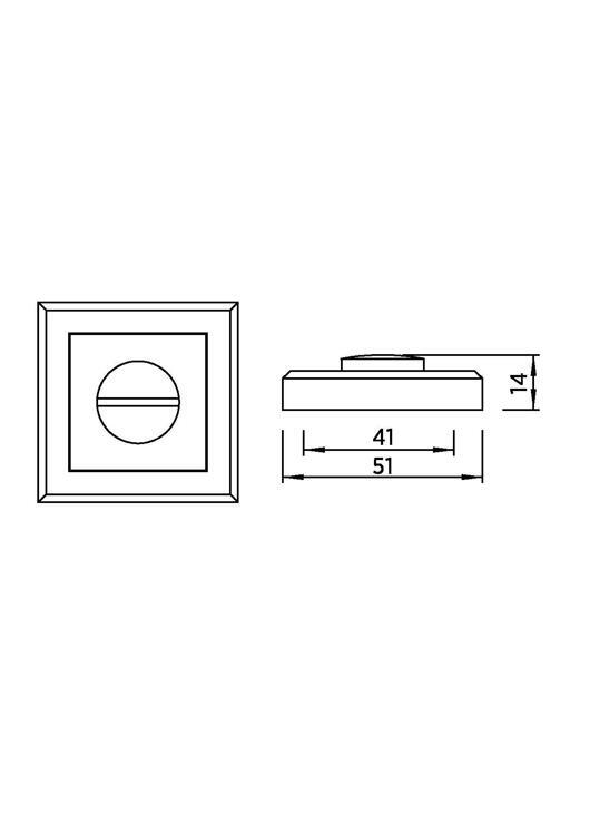 Завёртка сантехническая BUSSARE WC-30 GRAPHITE (графит)