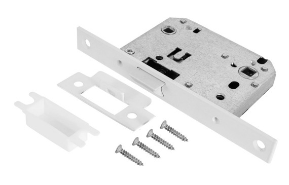 Сантехническая защелка с пластиковым язычком EDS-50-70 WC PLAST WHITE (белый)